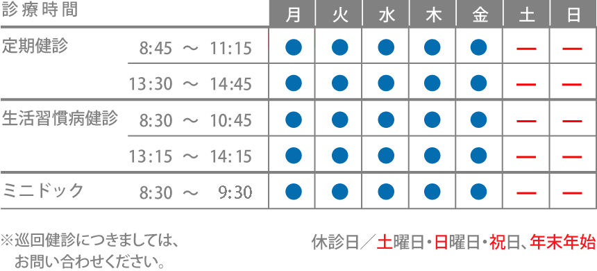 診療時間表
